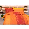 Zvýhodněná sada bavlněného povlečení na dvě lůžka 140x200+70x90 Oranžová symfonie