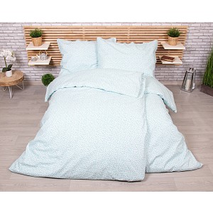 Zvýhodněná sada bavlněného povlečení na dvě lůžka 140x200+70x90 Kvítky bílé