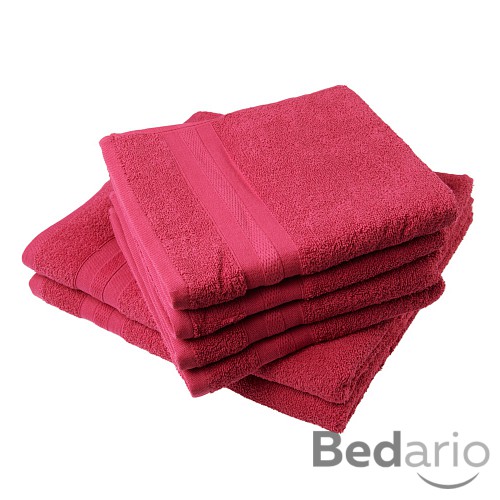 Set ručníků a osušek EXCLUSIVE TOP COLLECTION 6 kusů - Vínová