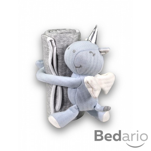 Jednorožec s dekou - modrý