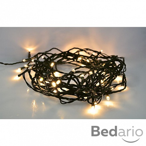 Solight LED vánoční řetěz, 500 LED, 50m, přívod 5m, IP44, teplá bílá