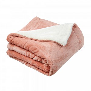 Deka beránek 150x200 - Lososová