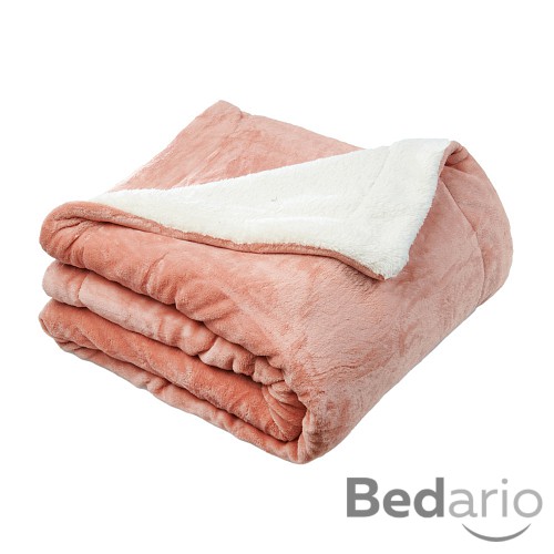 Deka beránek 150x200 - Lososová