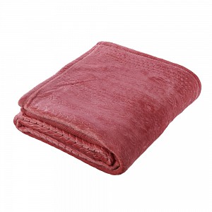 Mikroflanelová deka Premium se vzorem 150x200 - Růžová