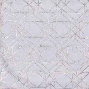 Mikroflanelová deka Premium se zlatým vzorem 150x200 - Bílá