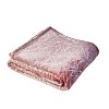 Mikroflanelová deka Premium se zlatým vzorem 150x200 - Růžová